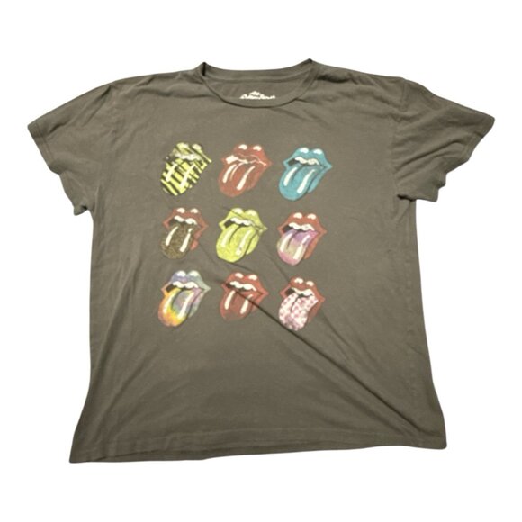 rolling stones Other - Rolling Stones Shirt Mens XL Black Tongue Mouth Lips Graphic Short Sleeve